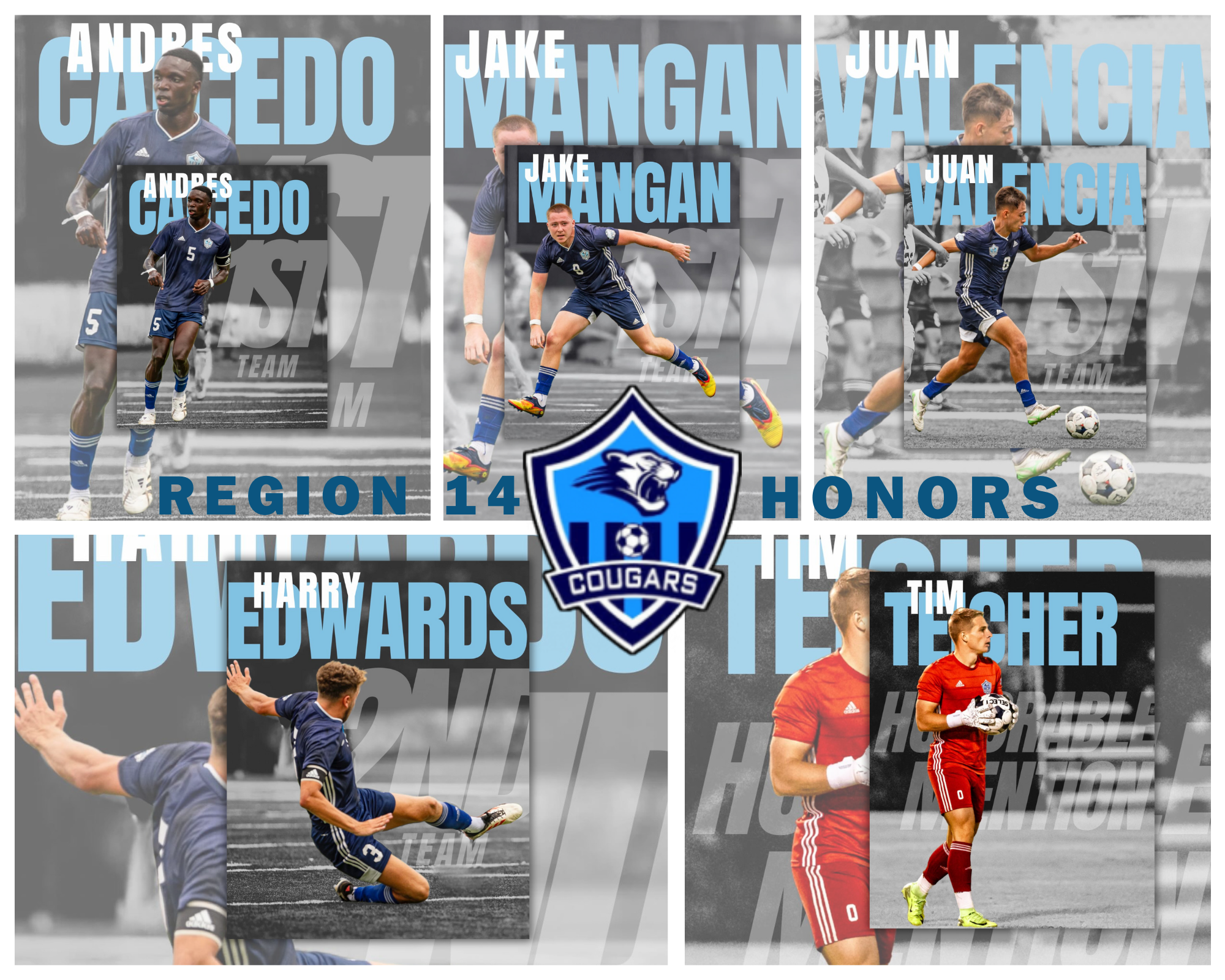 Five Cougar Footballer Earn Conference Honors